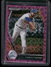 2021 Panini Prizm Draft Picks #PDP137 Carlos Tavera Pink Velocity Prizm