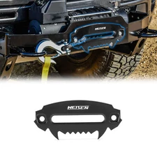 BLACK 6" ALUMINUM HAWSE FAIRLEAD FOR SYNTHETIC WINCH ROPE CABLE LEAD GUIDE 4X4