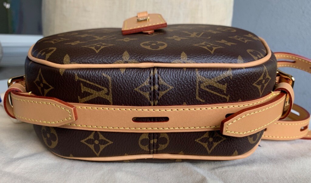 Original LOUIS VUITTON brown monogram Shoulder HAT BOX BAG, A/H 2018