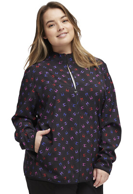 Maleficent HeartSoul Prints Scrubs Packable Jacket HS331 VITL