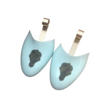 VINTAGE Small Female SHOE TREE Set, Light Blue Plastic