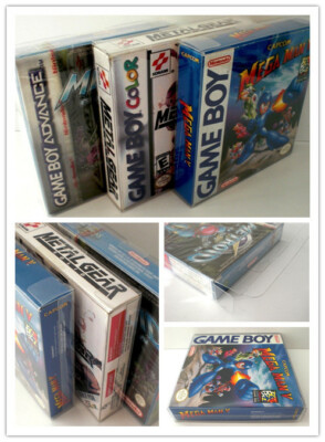 10 X Game Boy DMG Cartridge Protector Cases | Clear Plastic Box Covers - Foto 2