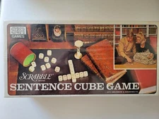 Vintage 1971 SCRABBLE SENTENCE CUBE Game Selchow & Righter - New sealed Made USA