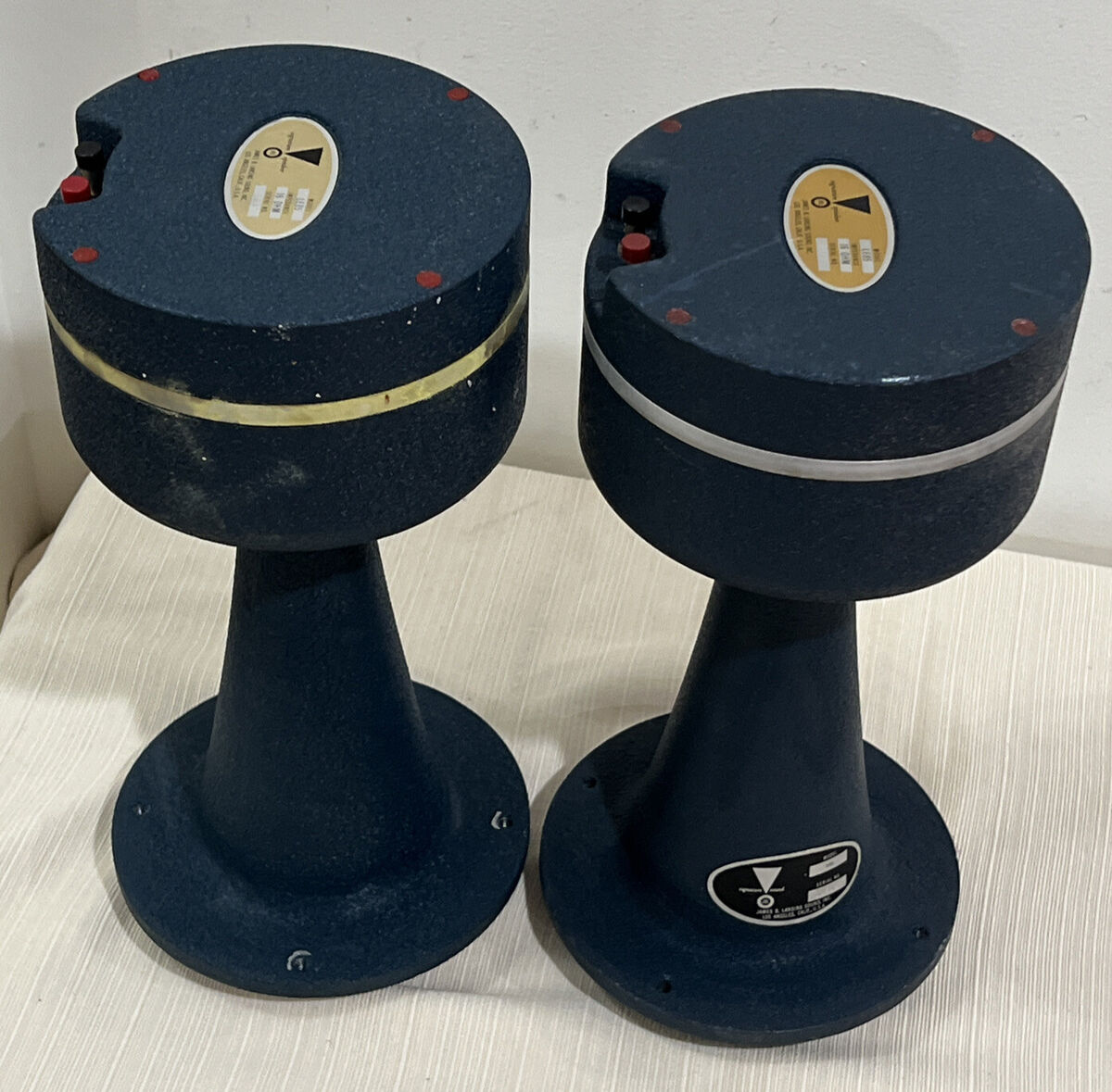 JBL LE85 Drivers & H91 Horns 16 Ohms Blue Speakers Olympus JBL LE85 Drivers & H91 Horns 16 Ohms Blue Speakers Olympus