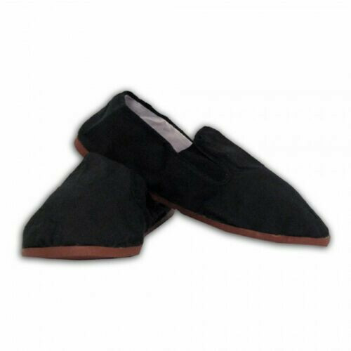 GR 39 - KARATE, KUNG FU, TAI CHI, SCHUHE/HAUSSCHUHE. SCHWARZ MIT ROTER GUMMISOHLE - Bild 4 von 6