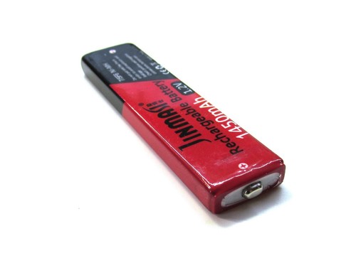 NEW NiMH 1.2V Rechargeable Gumstick Battery for MiniDisc, CD or Cassette players - Zdjęcie 4 z 5