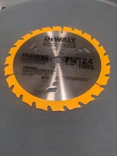 Unused DeWalt Construction Framing Circular Saw Blade 7 1/4" DW3178