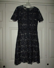 ELIE TAHARI Ophelia Dress Navy Women Tag Sz 2 NWT
