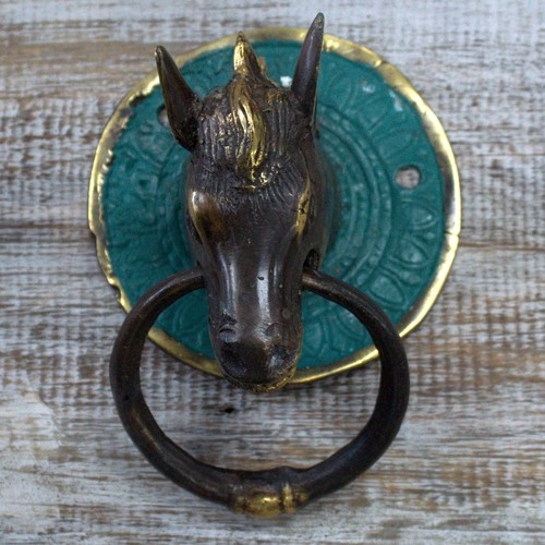 Brass Animal Head Door Knocker - Beater Ring - Picture 18 of 21
