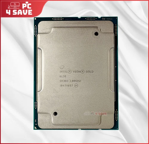 SR3B5 Intel Xeon Gold 6138 CPU 2.0 GHz 20-Core LGA-3647 125W Server Processor