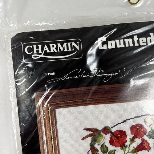 Janlynn CIRCLE OF SONGBIRDS Kit 5418 Charmin Cross Stitch 14”x14” Sealed Vtg - Picture 3 of 8