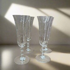 Saint-Louis Crystal Bubbles Champagne Glass Set of 4