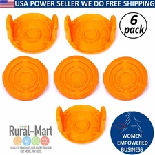 6 pack Spool cap trimmer Line Cover Wa0010 Replaces Worx