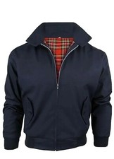 Ladies Classic Vintage Scooter Harrington Bomber Jacket | Tartan Lined|Biker XXS