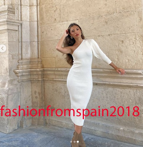 ZARA NEW WOMAN MIDI FITTED ASYMMETRIC 