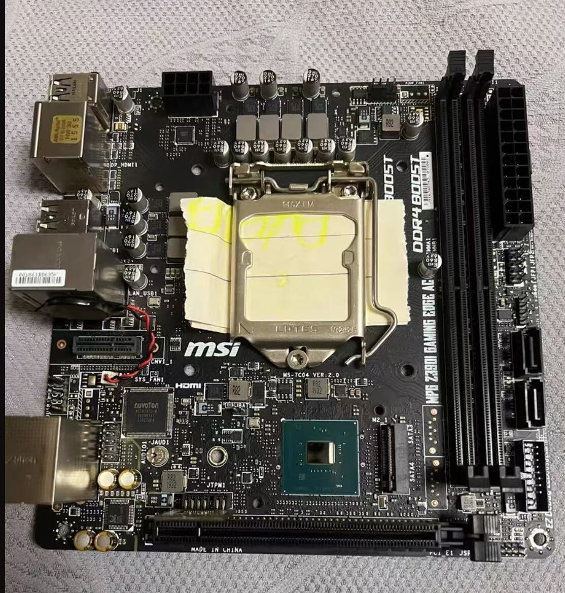 MSI MPG Z390I GAMING EDGE AC Intel Z390 Prestige P100 Trident X