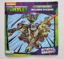Teenage Mutant Ninja Turtles Color  Read Along, Unused Pages and All Stickers 