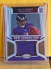 2023  Certified Football New Generation RC  Zay Flowers # NGJM-4 /349
