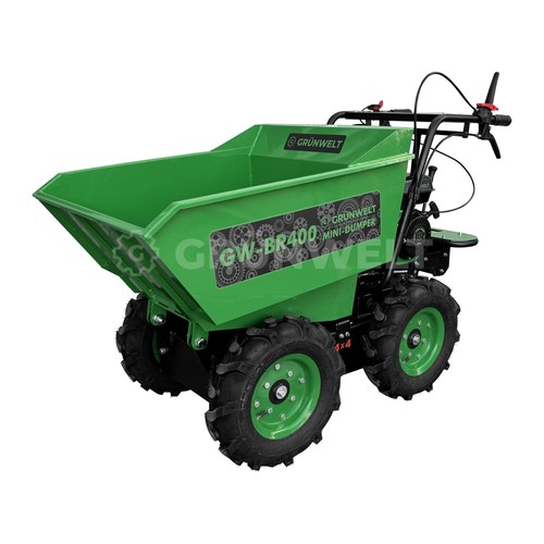 Mini tombereau de roue mini transporteur transmission intégrale mini tombereau 4x4 400 kg 7 ch - Photo 8/15