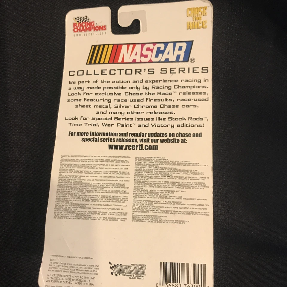 Scott Riggs Collector’s 系列赛车冠军 2003 Nascar 1: 64 压铸汽车 — 第 3/4 张图片