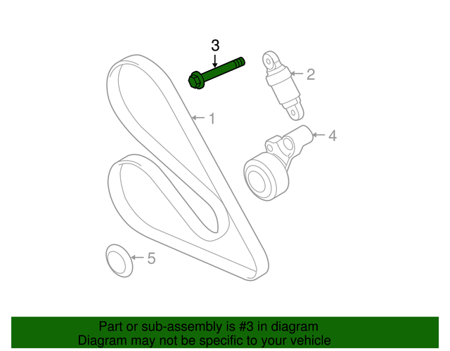 BMW 11287839136 Genuine OEM Belt Tensioner Bolt for sale online eBay