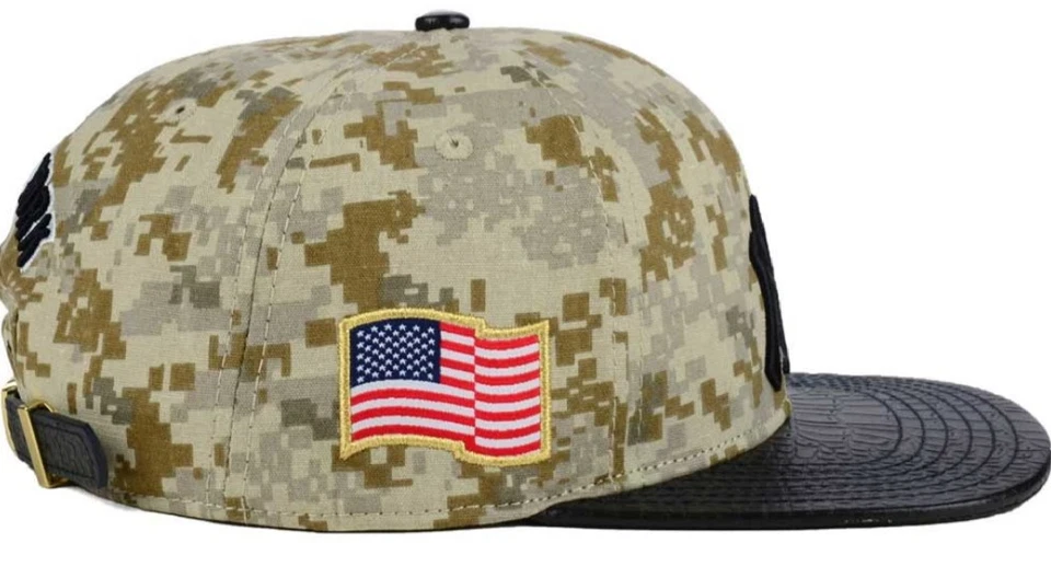 New York Yankees Pro Standard MLB DIGITAL Camo Strapback Cap With Pins MSRP $60 - Image 2 of 4