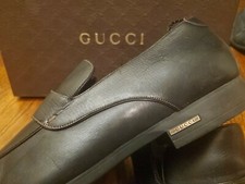 $750 New! Gucci GG metal monogram Logo TOM FORD era dress Loafers US 11, UK 10