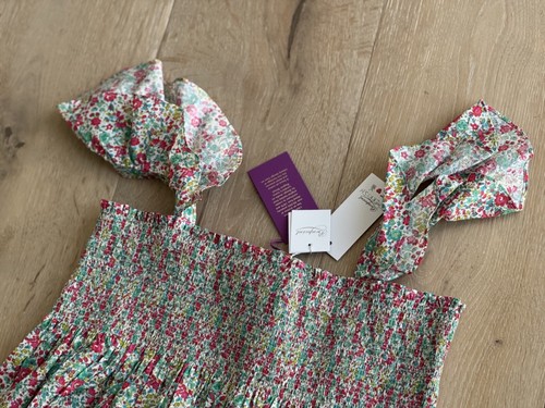New with tag Size 14 y old - Stunning Bonpoint Smocked dress Liberty Fabric - Picture 2 of 6