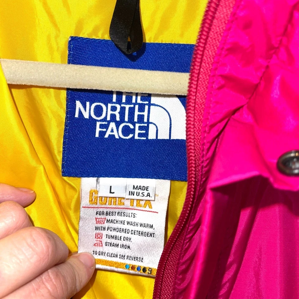 The North Face Jacket Mens Vintage Size Large Colorblock Quarter Zip Pullover - Image 4 of 4