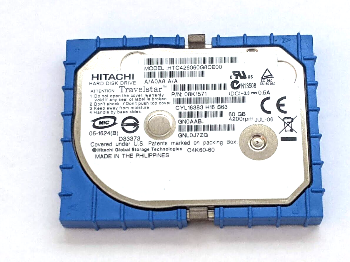 Creative Zen Vision W Hitachi 60gb ZIF Hard Drive for Main Board