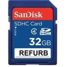 Sandisk 32GB Class 4 SD Secure Digital Flash Memory Card Factory Refur