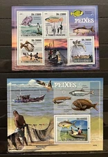 Peoxes / Fish / Fishes - stamps - Timbres MNH** Del.10