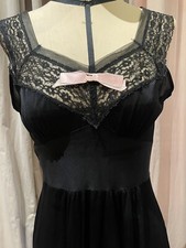 Vintage Lace Trimmed Boudoir Chemise Slip S