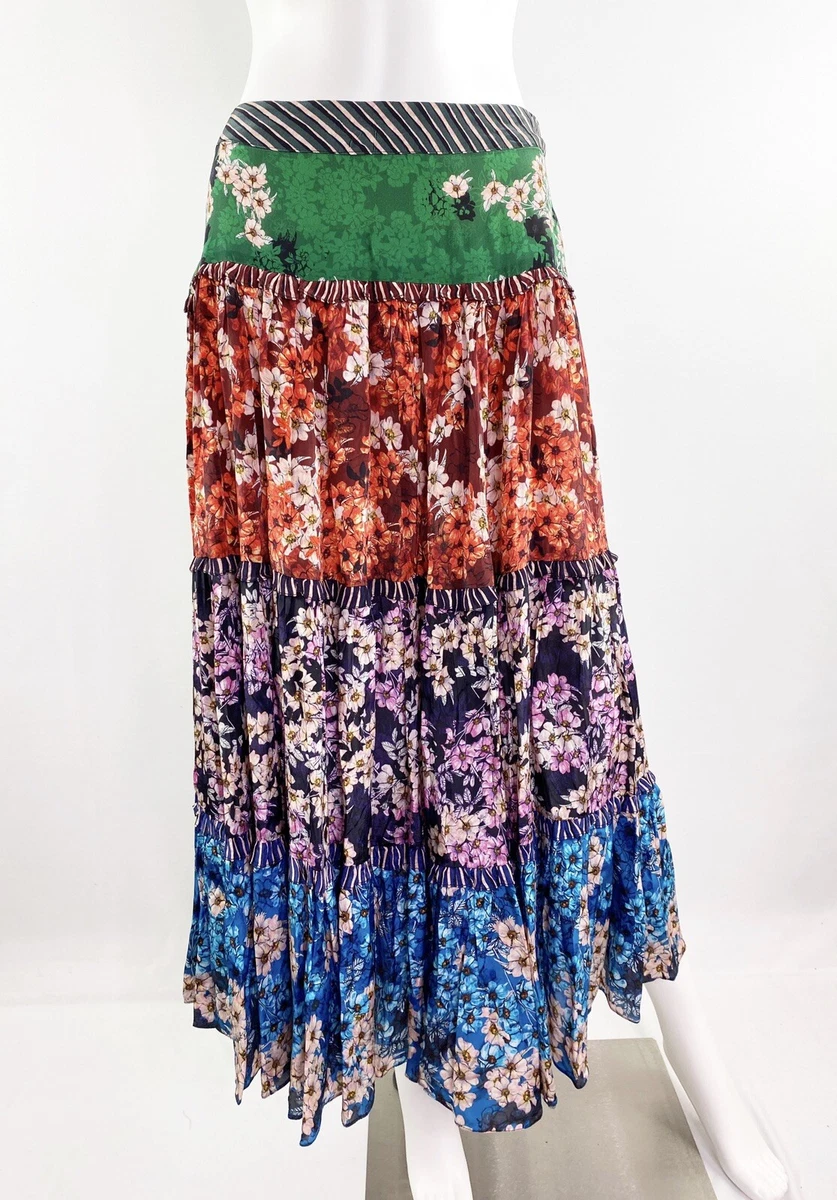 Anarosa tiered 2025 maxi skirt
