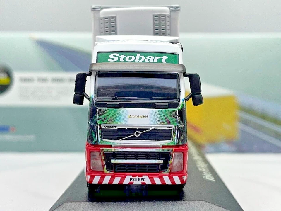 Eddie Stobart Volvo FH12 Fridge Trailer Emma Jade Lorry 1/76 Oxford Diecast - Immagine 2 di 4