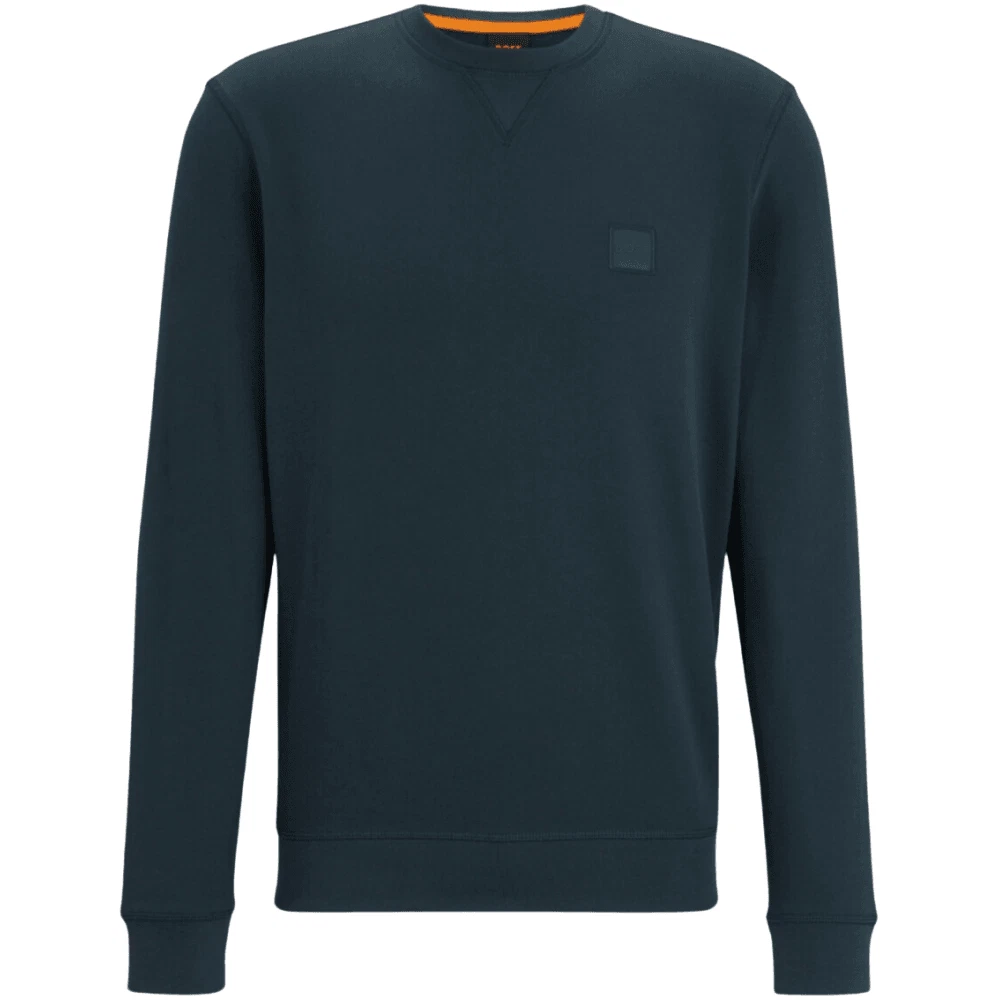Hugo Boss Westart Embroidered Logo Green Sweatshirt