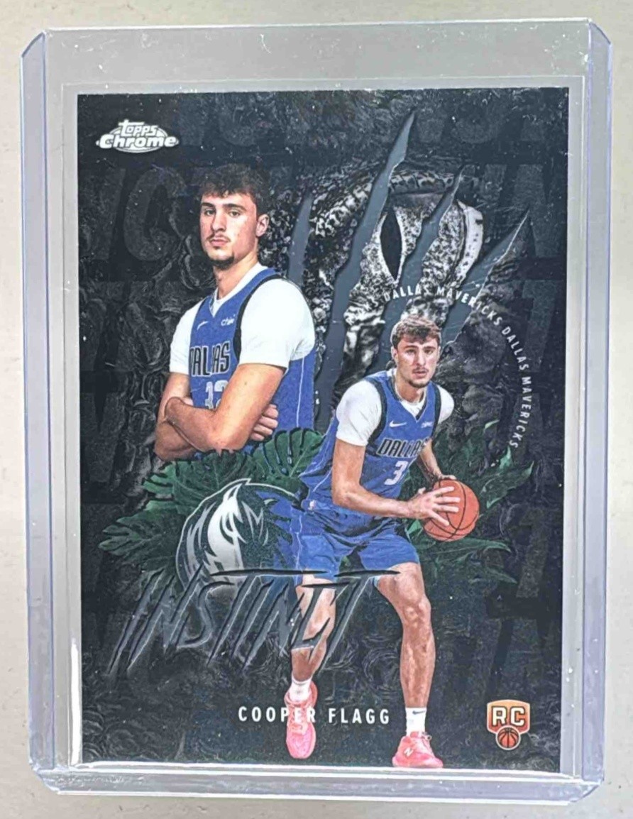Cooper Flagg 2025 Topps Chrome #INS-11 Instinct Rookie RC (A)