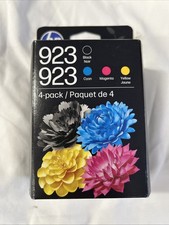 HP 923 CMYK Original Ink Cartridge 4-Pack, 500 pages K, 400 pages C/M/Y,