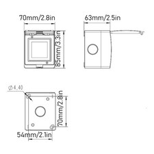 T- WiFi Smart Socket PC ABS IP55 Waterproof APP Remote Control Power Outlet For