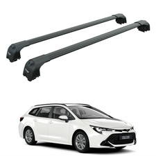 For Toyota Corolla Touring 2018-2025 Roof Rack Cross Bars Flush Rail Black