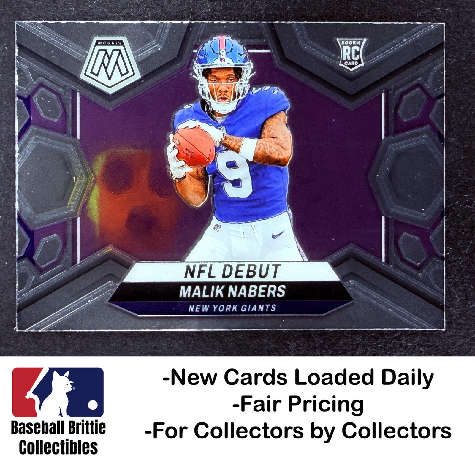 2024 Panini Mosaic #284 Malik Nabers RC Rookie New York Giants