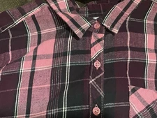 Time and Tru Women's Plaid Long Sleeve Collared Flannel Shirt Size XL (16-18)