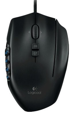 Logitech G600 MMO Gaming Mouse Wired Optical 15 Buttons RGB Black PC