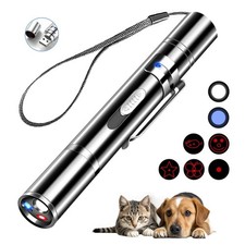 Portable USB-C Rechargeable Cat Laser Pointer, 3 Light Modes & 5 Patterns