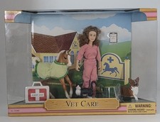 2010 Breyer Animal Rescue Set Vet Doll, Corgi...