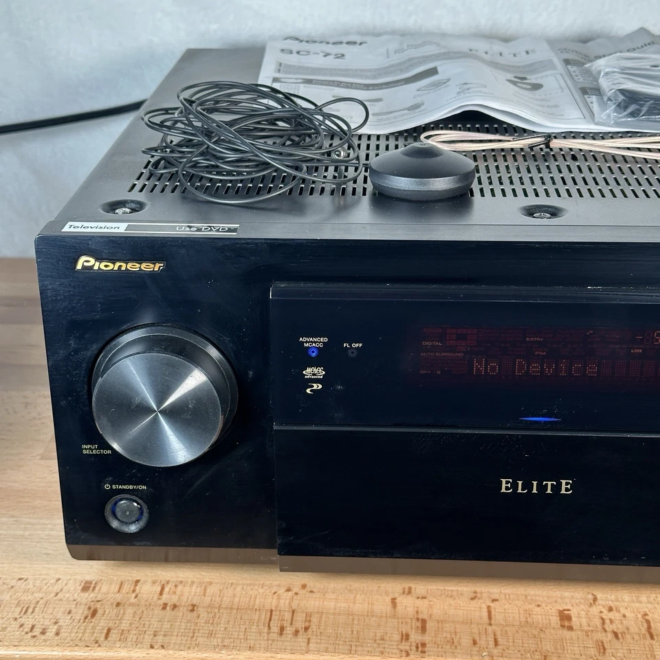 Pioneer SC-72 7.2-Channel Network Ready Elite Receiver - With Box - No Remote - Image 3 of 4