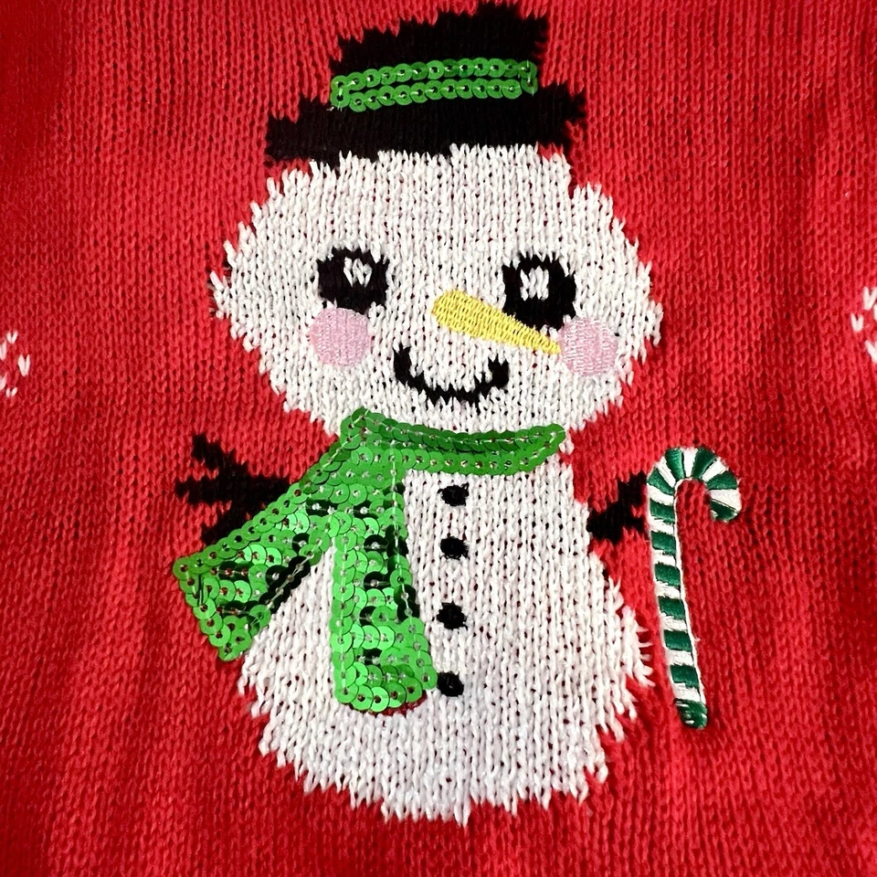 Conjunto Suéter y Leggings Navidad Little Lass 24 Meses Muñeco de Nieve Lentejuelas 2 Piezas Nuevo con etiquetas Foto 4 de 4