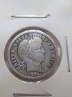 1914 U.S. Barber Dime SILVER coin ten cents Nice Grade (A242)