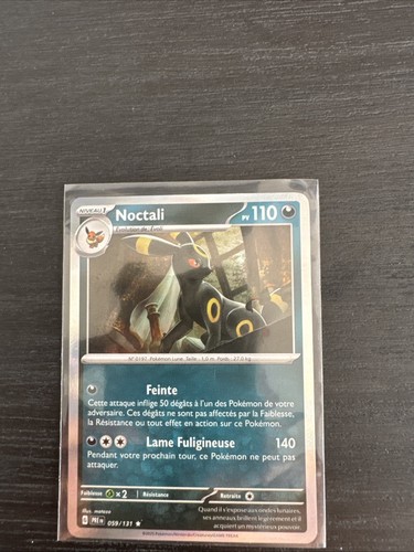 Carte Pokémon HOLO Noctali 059/131 PRE SV8.5 Evolution Prismatique FR NEUF