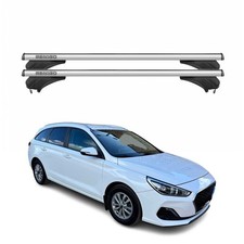 Menabo Dachträger Grundtäger für Hyundai i30 PD Kombi 2016-2025 Alu Silber 2 tlg